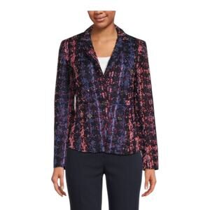 NWT Ecru Textured Blazer Lady Jacket - Size Large